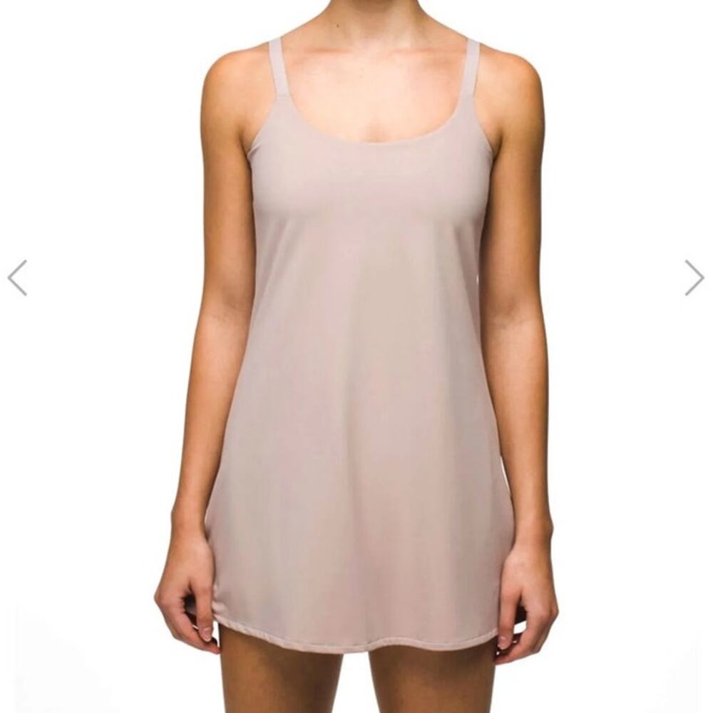 Prana Luxara Dress Womens M Willow Scoop Neck Adjustable Straps Interior Shortie